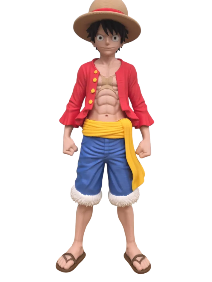 Luffy em Miniatura 3D Premium