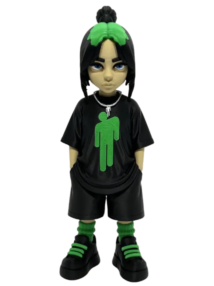 Billie Eilish em Miniatura 3D Premium
