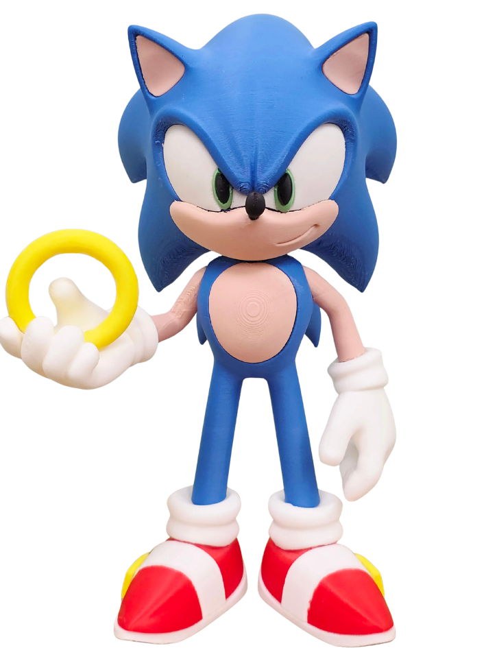 Sonic Clássico em Impressão 3D Premium