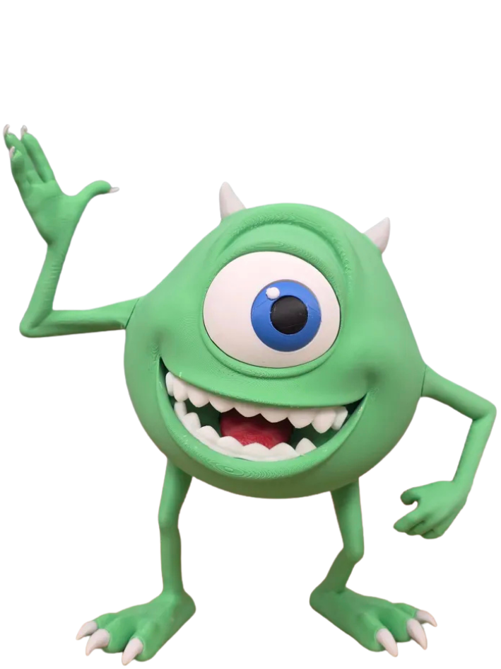 Mike Wazowski - Monstros S.A. em Impressão 3D Premium