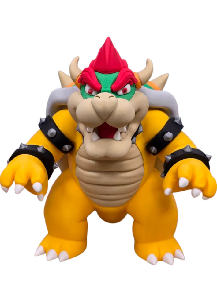 Rei Bowser Clássico em Impressão 3D Premium