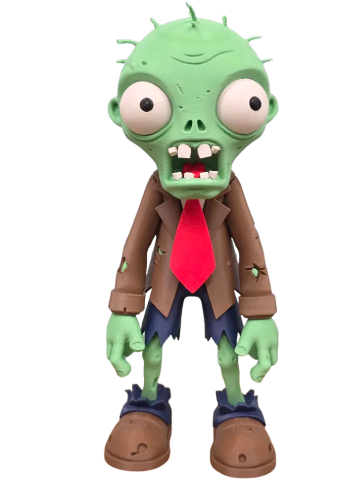 Zombie Clássico de Plants vs. Zombies em Miniatura 3D Premium